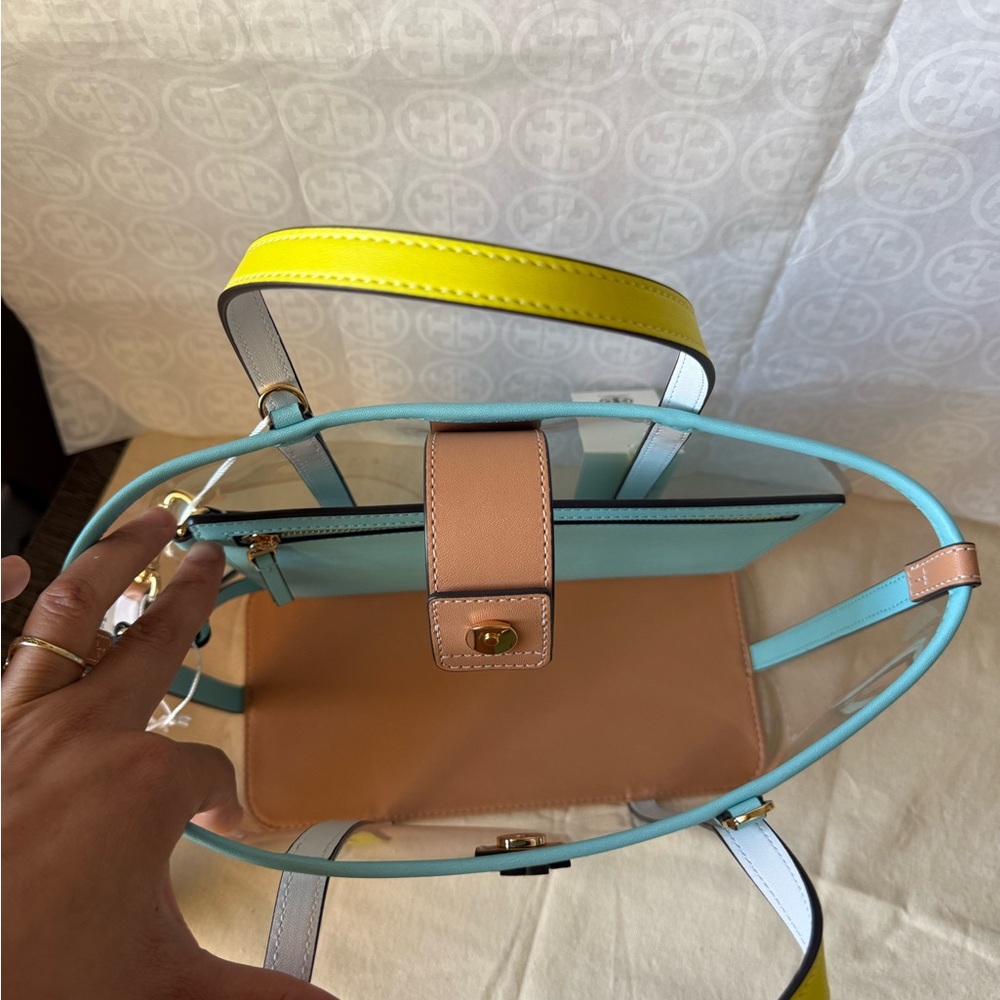 NWT , tory burch blake clear small tote bag - Picture 7 of 13